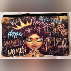 Nwot.. beautiful affirmation clutch/make up bag/ pencil case.